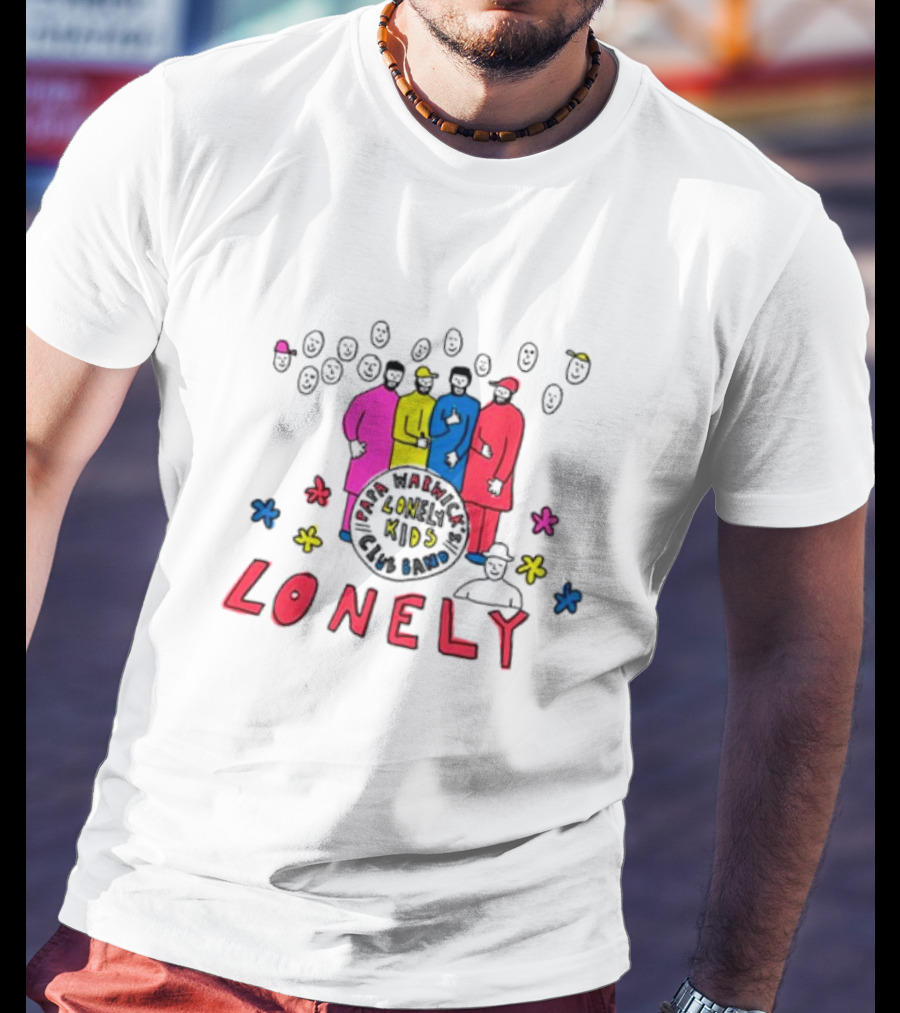 Lonely Kids Club Band Happiness Smiley Faces T-Shirt