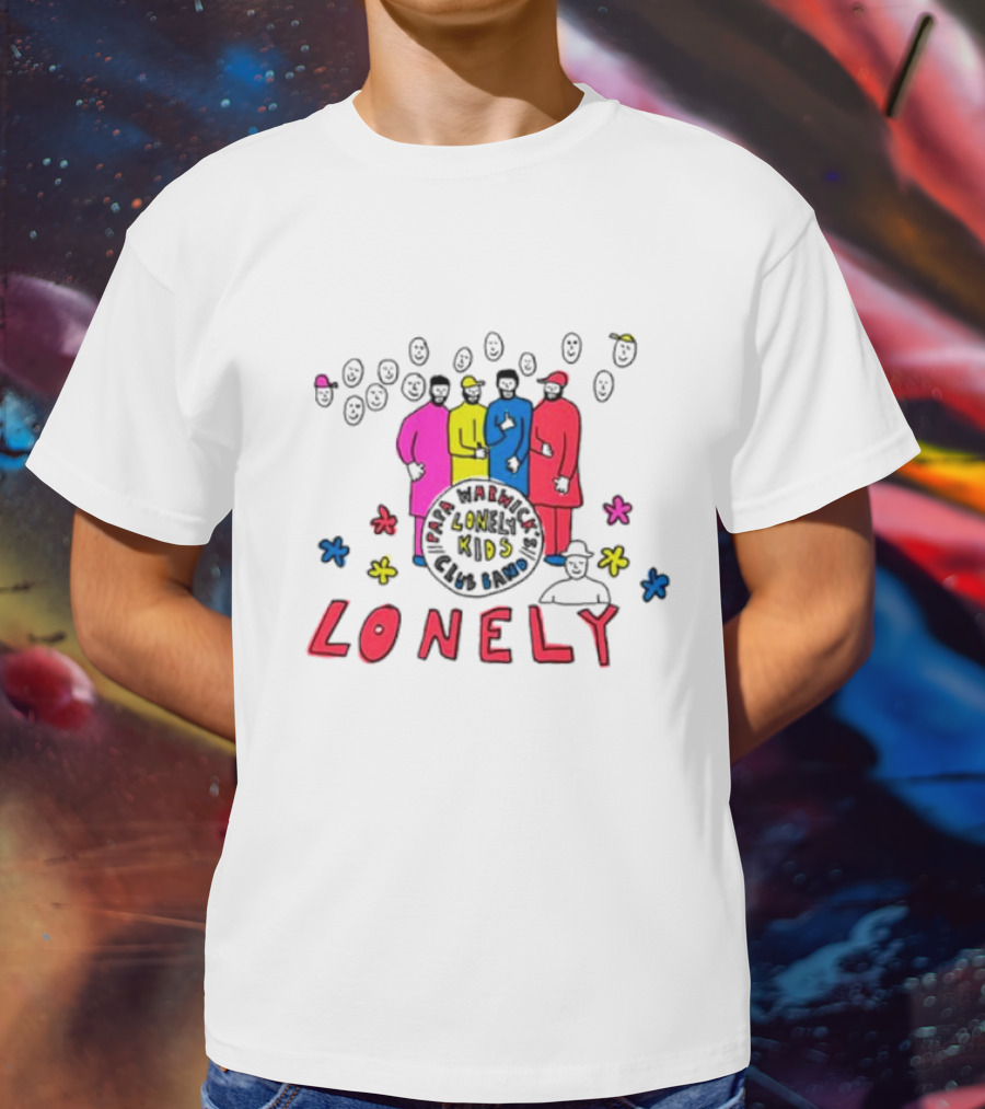 Lonely Kids Club Band Happiness Smiley Faces T-Shirt