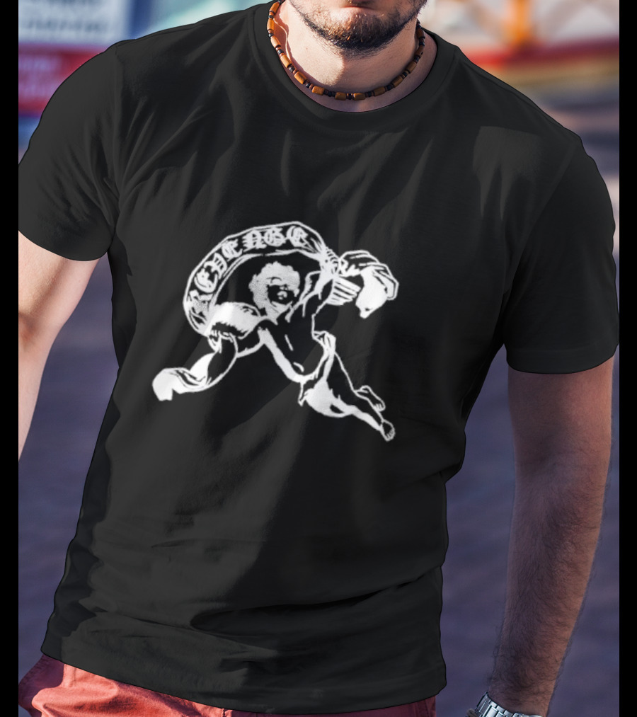 Revenge Angel Cherub With Banner T-Shirt