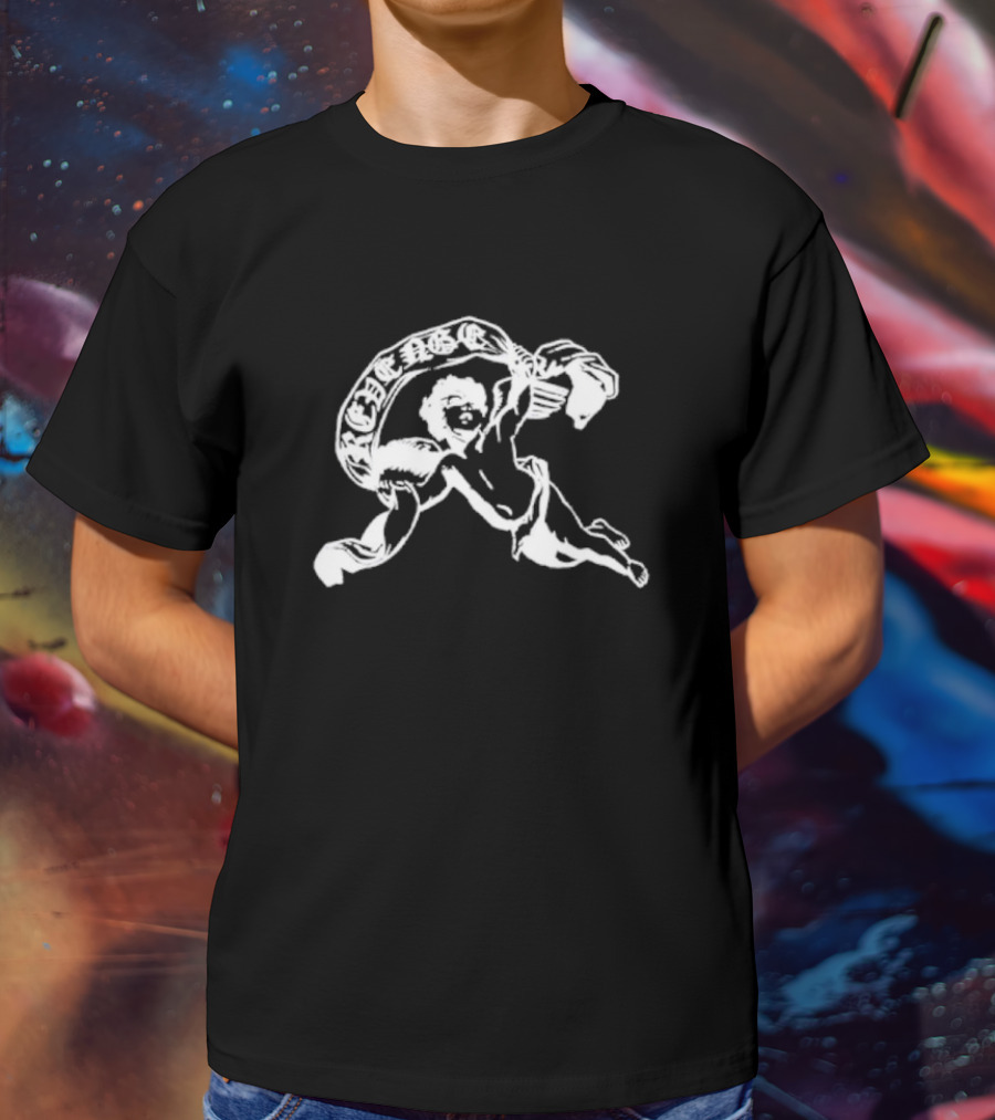 Revenge Angel Cherub With Banner T-Shirt