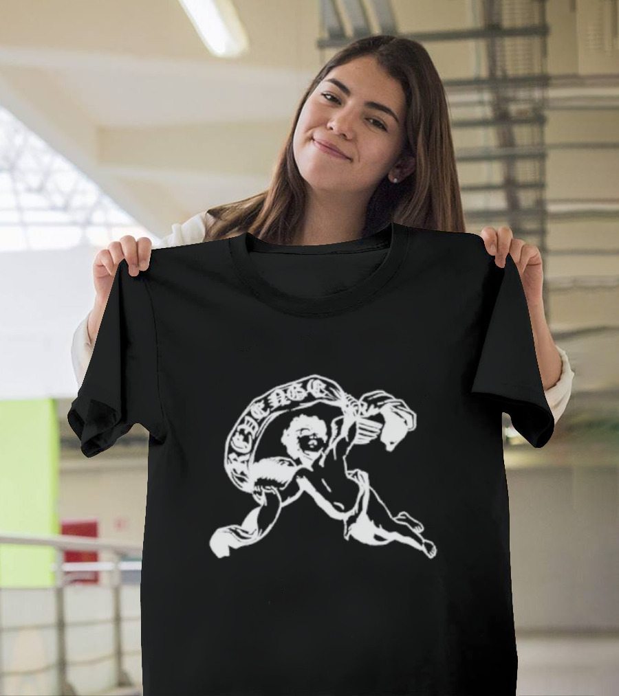 Revenge Angel Cherub With Banner T-Shirt