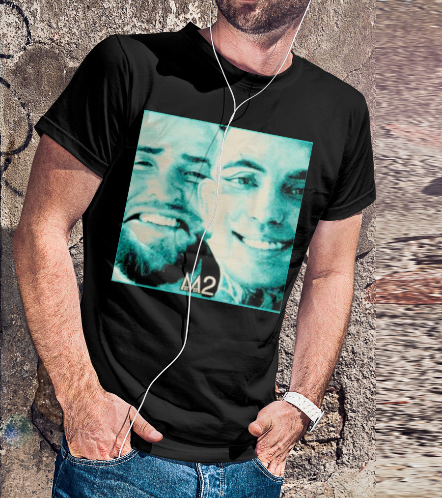Mansionz M2 Album Cover Image With Smiling Duo T-Shirt