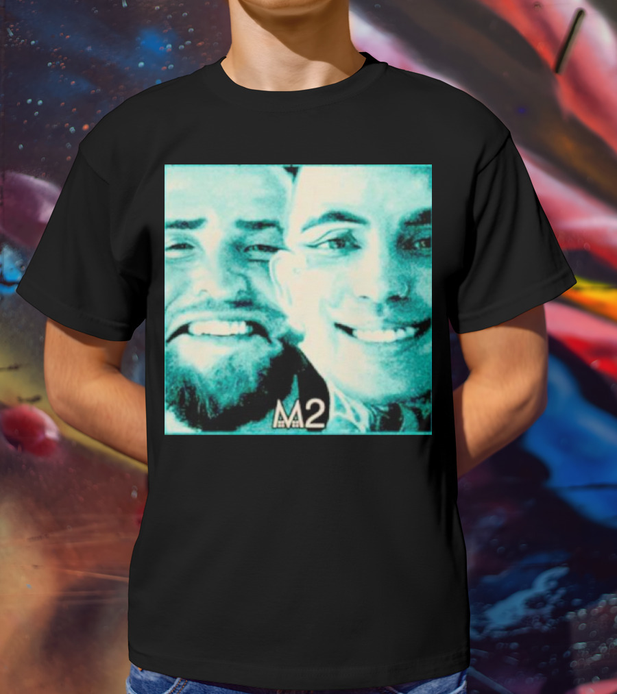 Mansionz M2 Album Cover Image With Smiling Duo T-Shirt