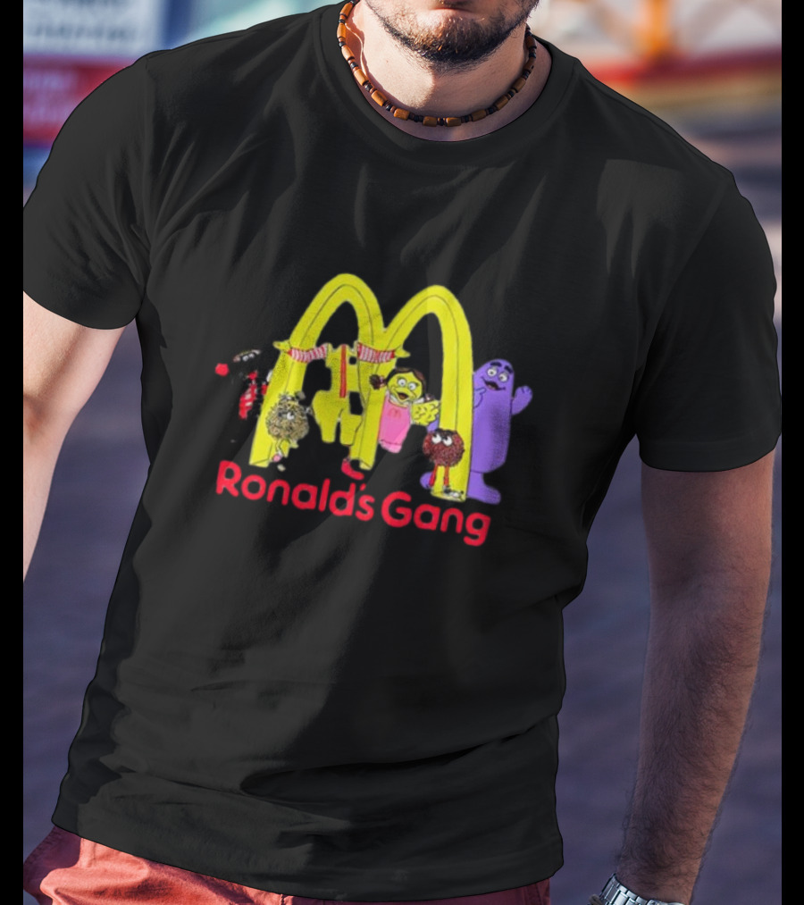 Ronald's Gang Mc Characters Under Golden Arches T-Shirt