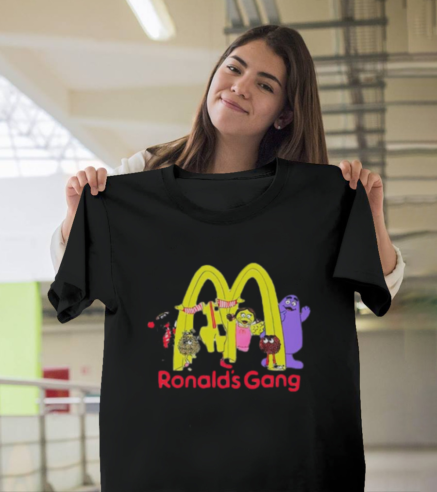 Ronald's Gang Mc Characters Under Golden Arches T-Shirt