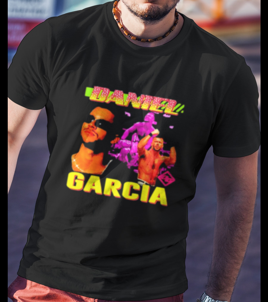 Daniel Garcia Neon Style Wrestling Action T-Shirt