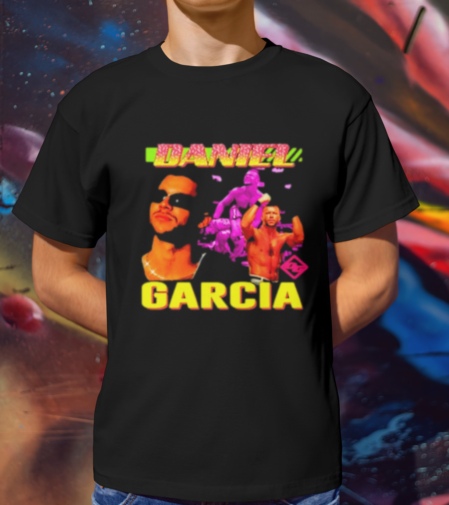 Daniel Garcia Neon Style Wrestling Action T-Shirt