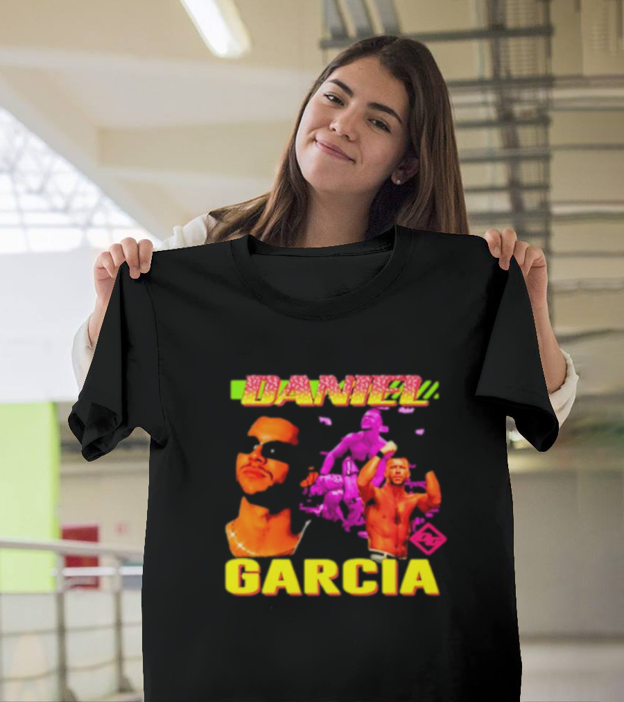 Daniel Garcia Neon Style Wrestling Action T-Shirt