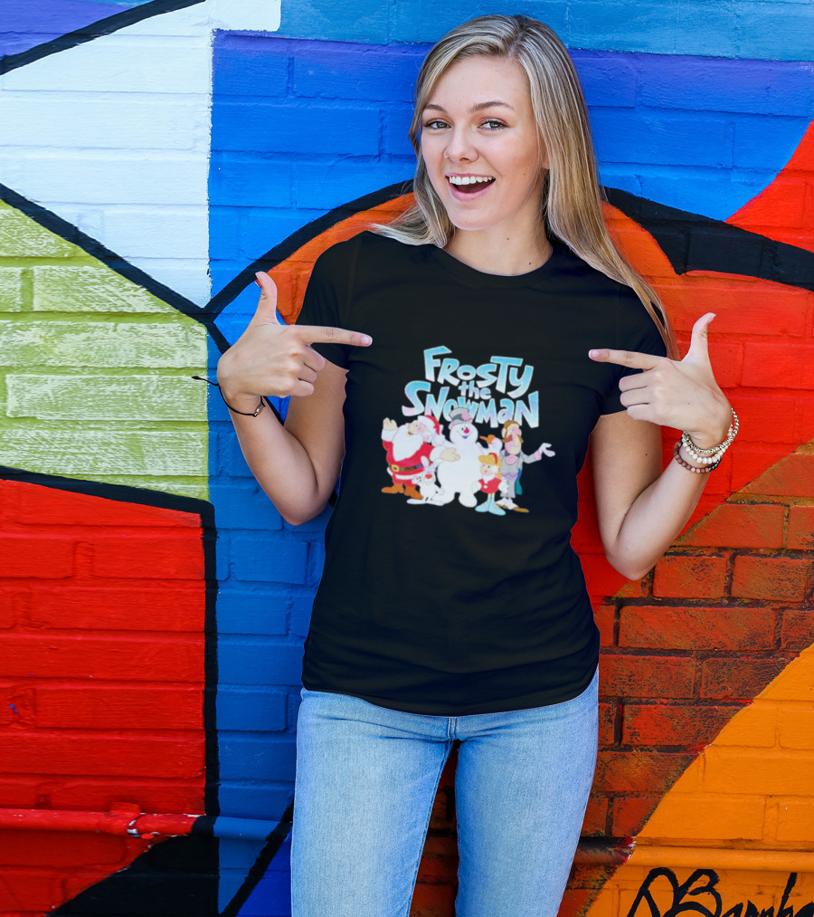 Frosty The Snowman Santa Bunny Friends T-Shirt