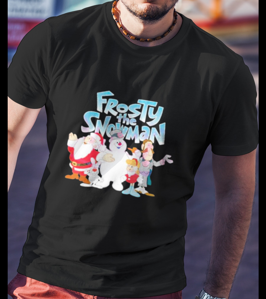 Frosty The Snowman Santa Bunny Friends T-Shirt