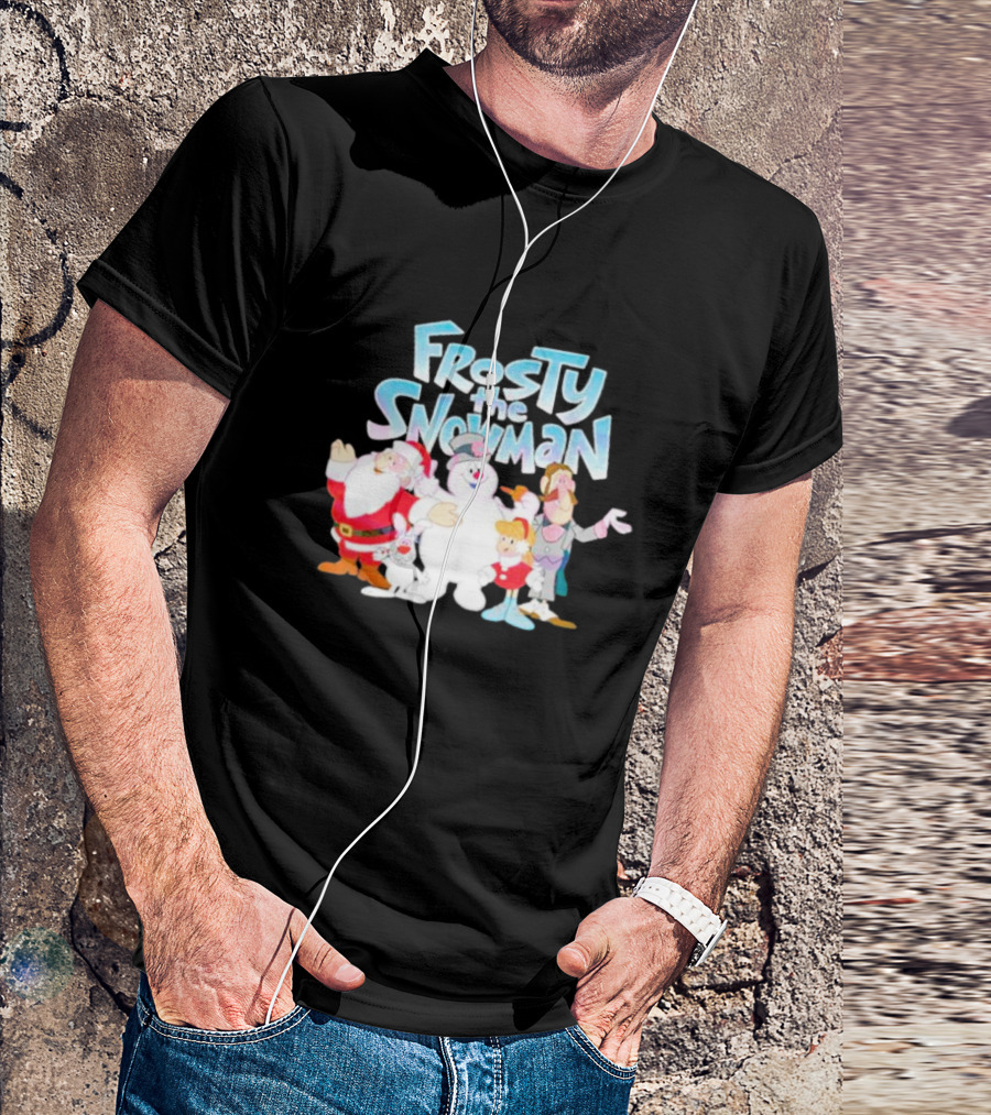 Frosty The Snowman Santa Bunny Friends T-Shirt