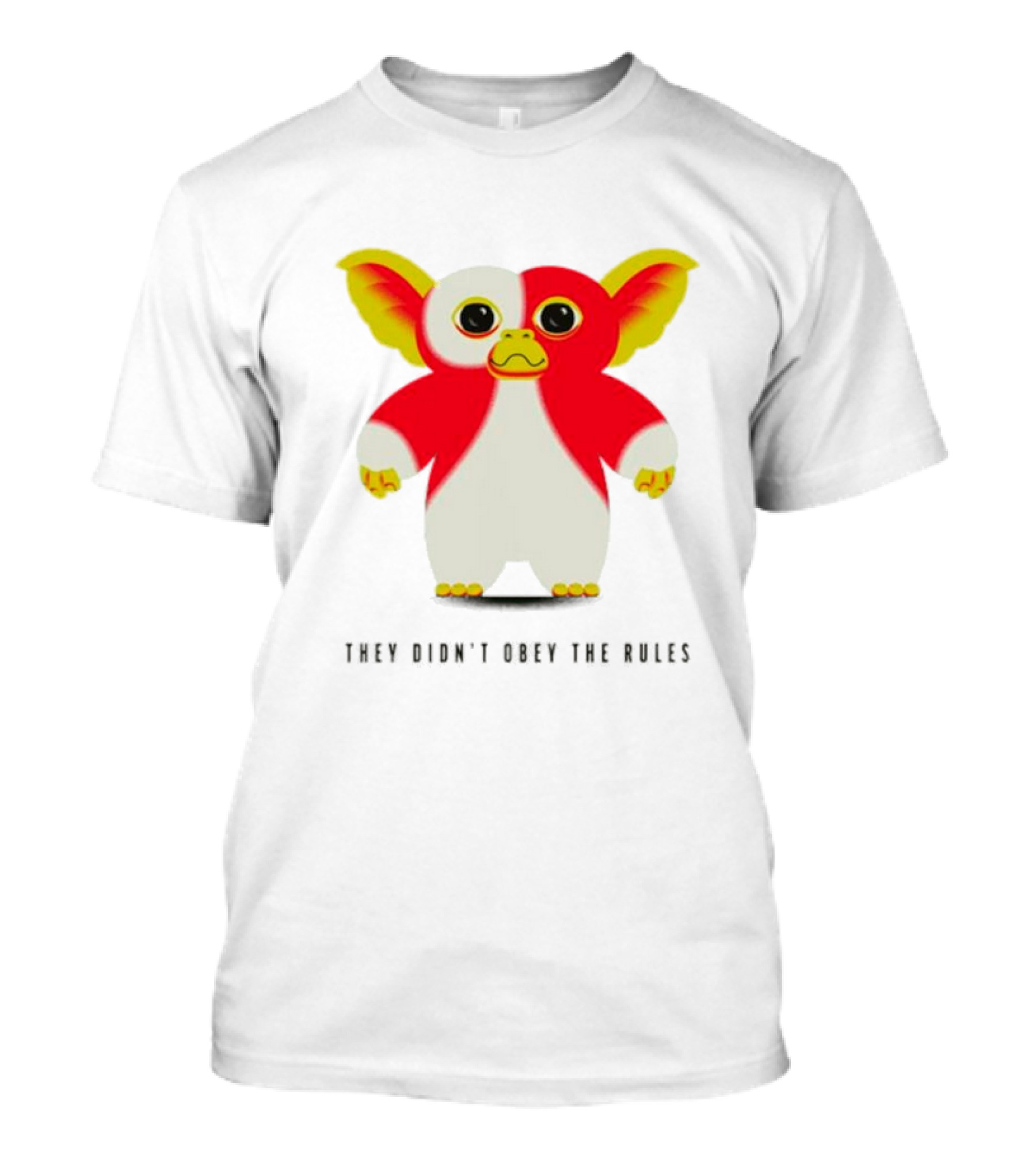 Gremlins They Didn't Obey The Rules Red And Yellow Creature T-Shirt
