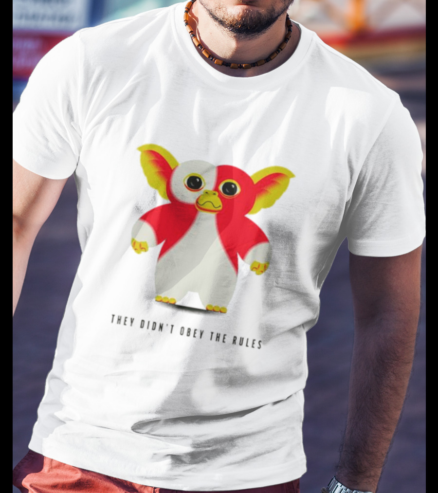 Gremlins They Didn't Obey The Rules Red And Yellow Creature T-Shirt