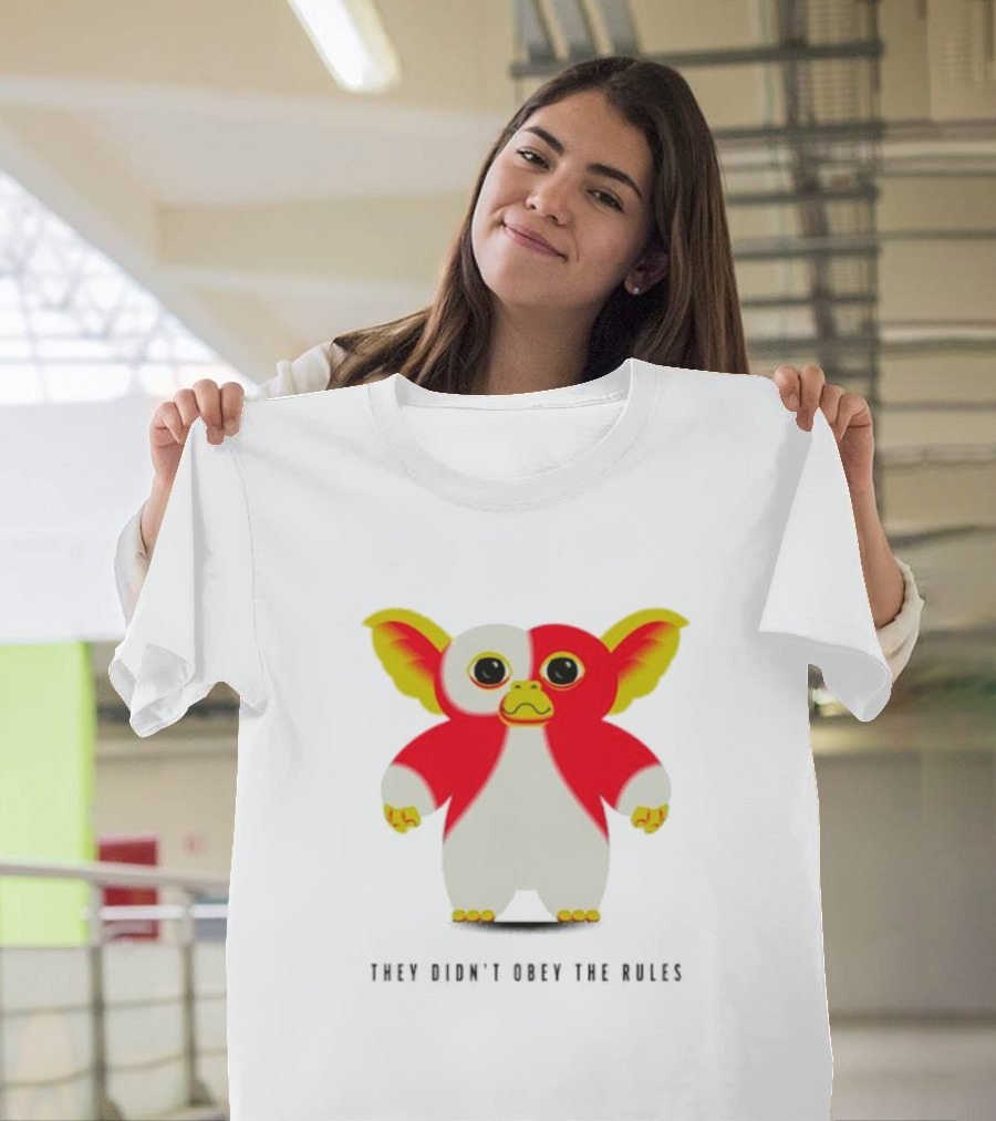 Gremlins They Didn't Obey The Rules Red And Yellow Creature T-Shirt