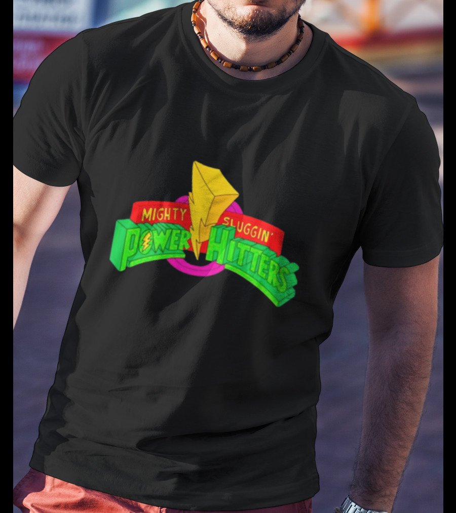 Mighty Sluggin’ Power Hitters Lightning Bolt T-Shirt