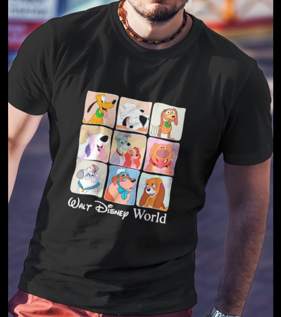 Walt Disney World Classic Cartoon Dogs Compilation T-Shirt