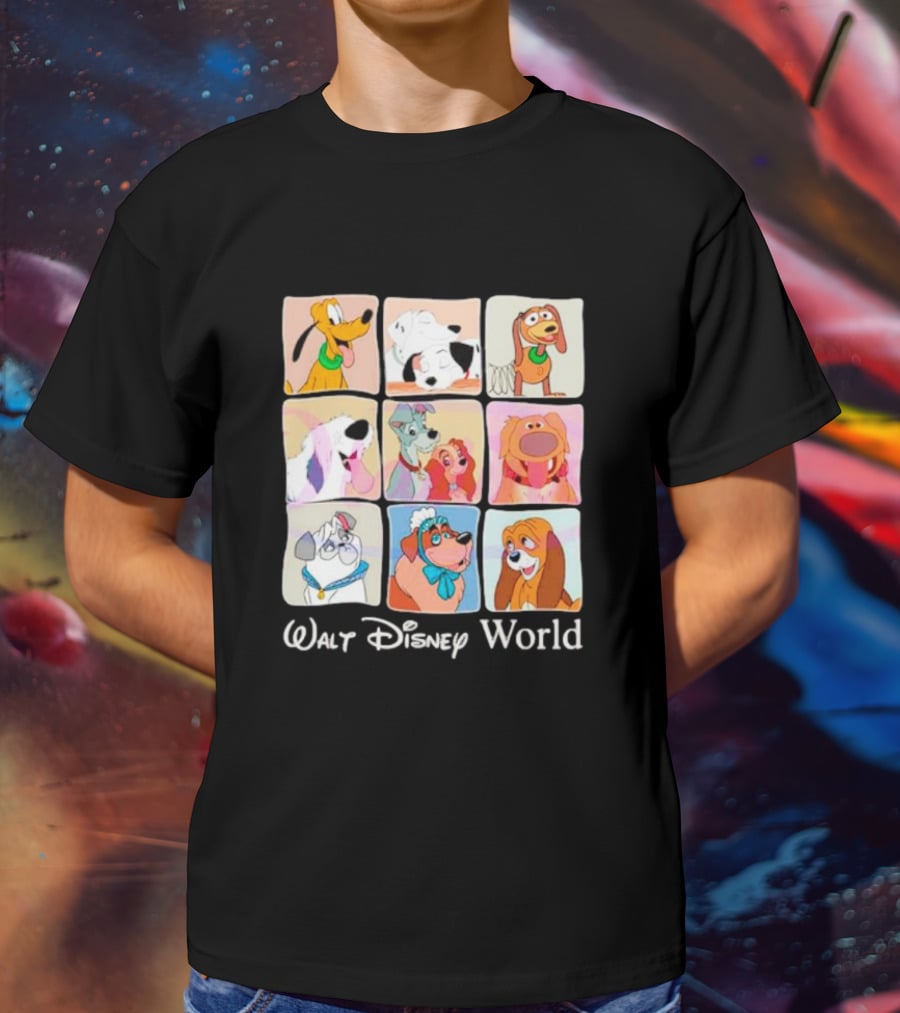Walt Disney World Classic Cartoon Dogs Compilation T-Shirt
