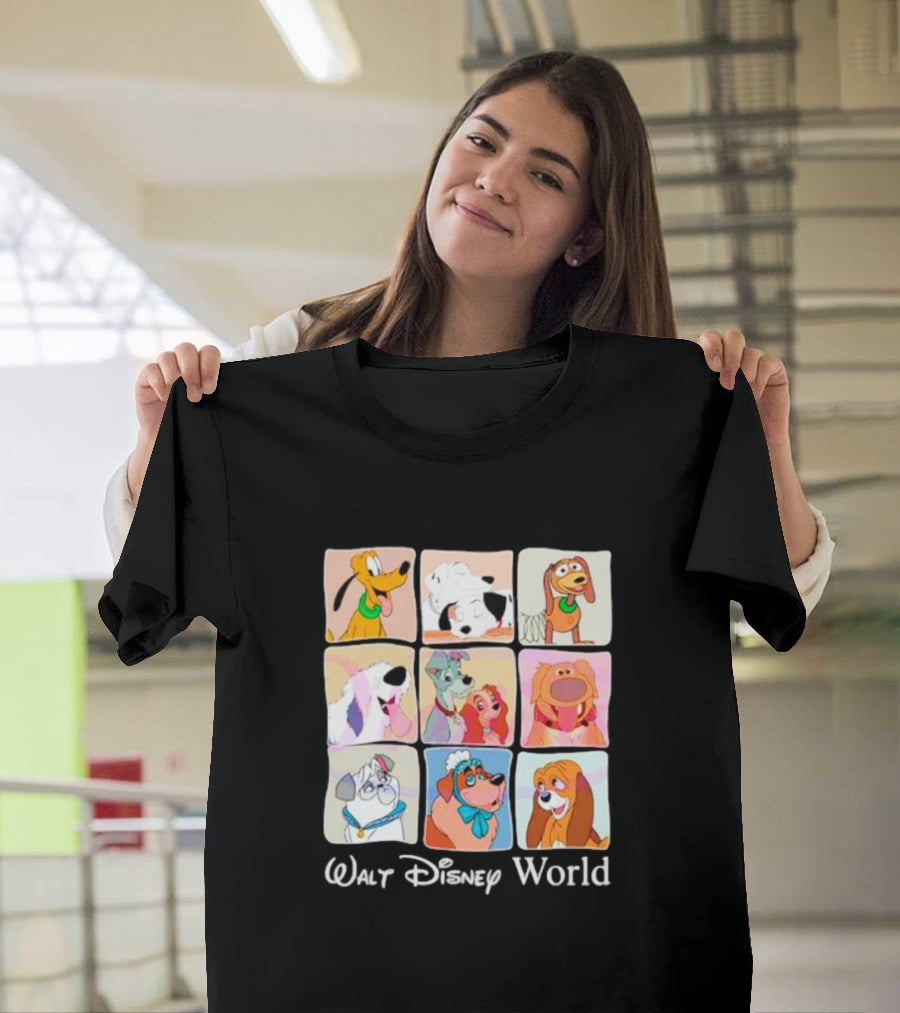Walt Disney World Classic Cartoon Dogs Compilation T-Shirt
