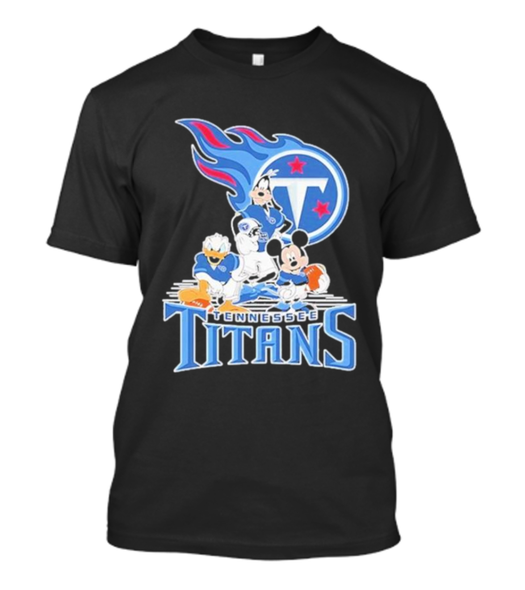 Mickey Mouse Donald Duck Goofy Tennessee Titans NFL T-Shirt