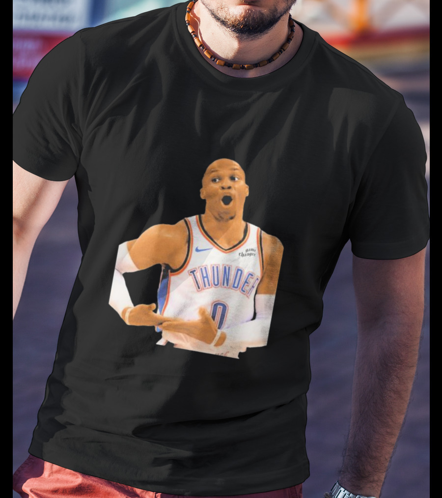 Thunder Rock The Baby Basketball Gesture Oklahoma City Thunder T-Shirt
