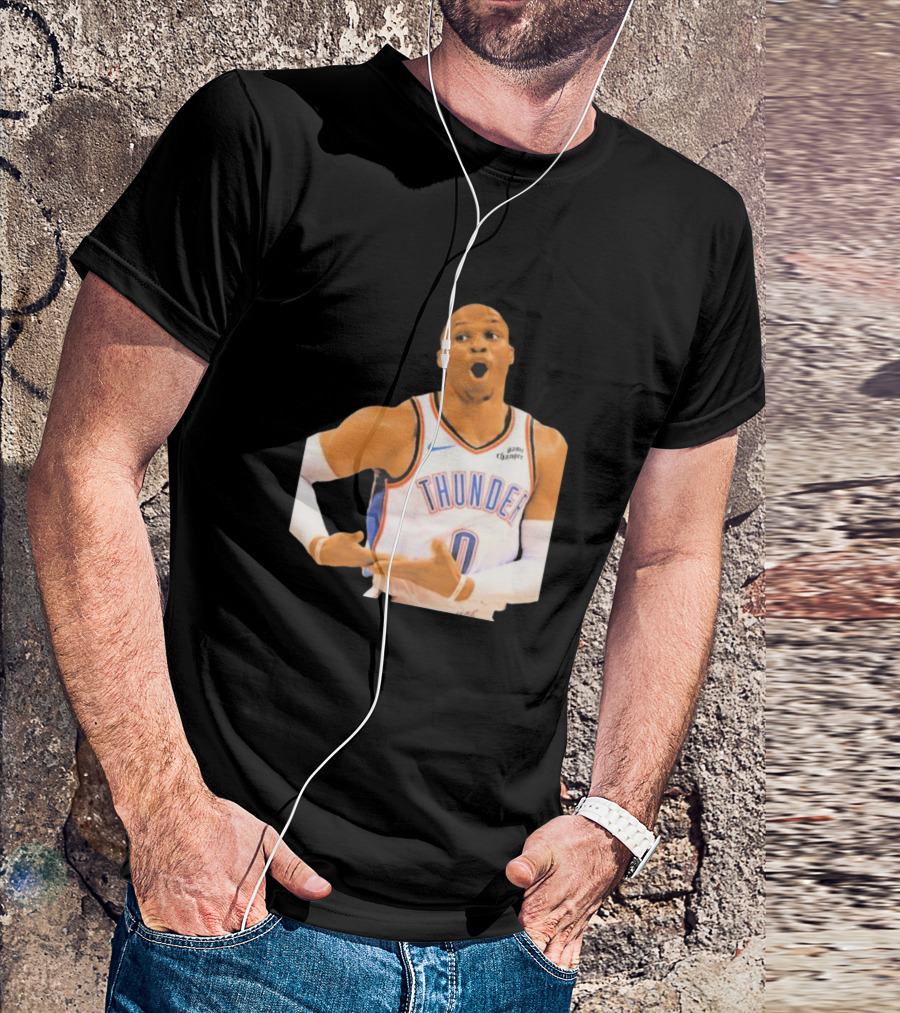Thunder Rock The Baby Basketball Gesture Oklahoma City Thunder T-Shirt