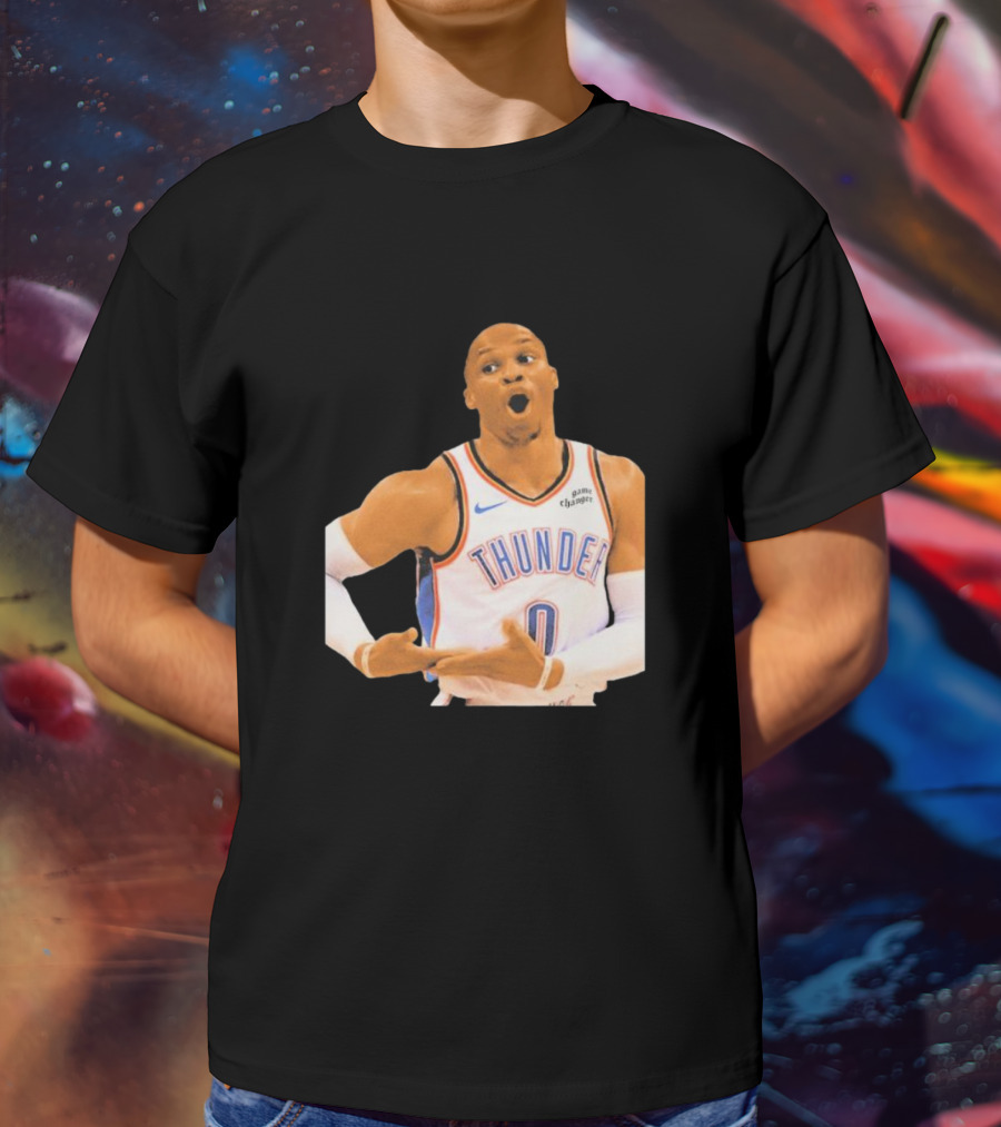 Thunder Rock The Baby Basketball Gesture Oklahoma City Thunder T-Shirt