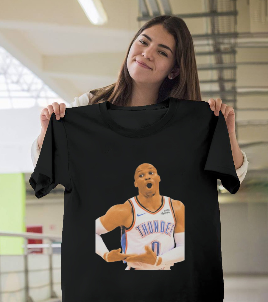 Thunder Rock The Baby Basketball Gesture Oklahoma City Thunder T-Shirt