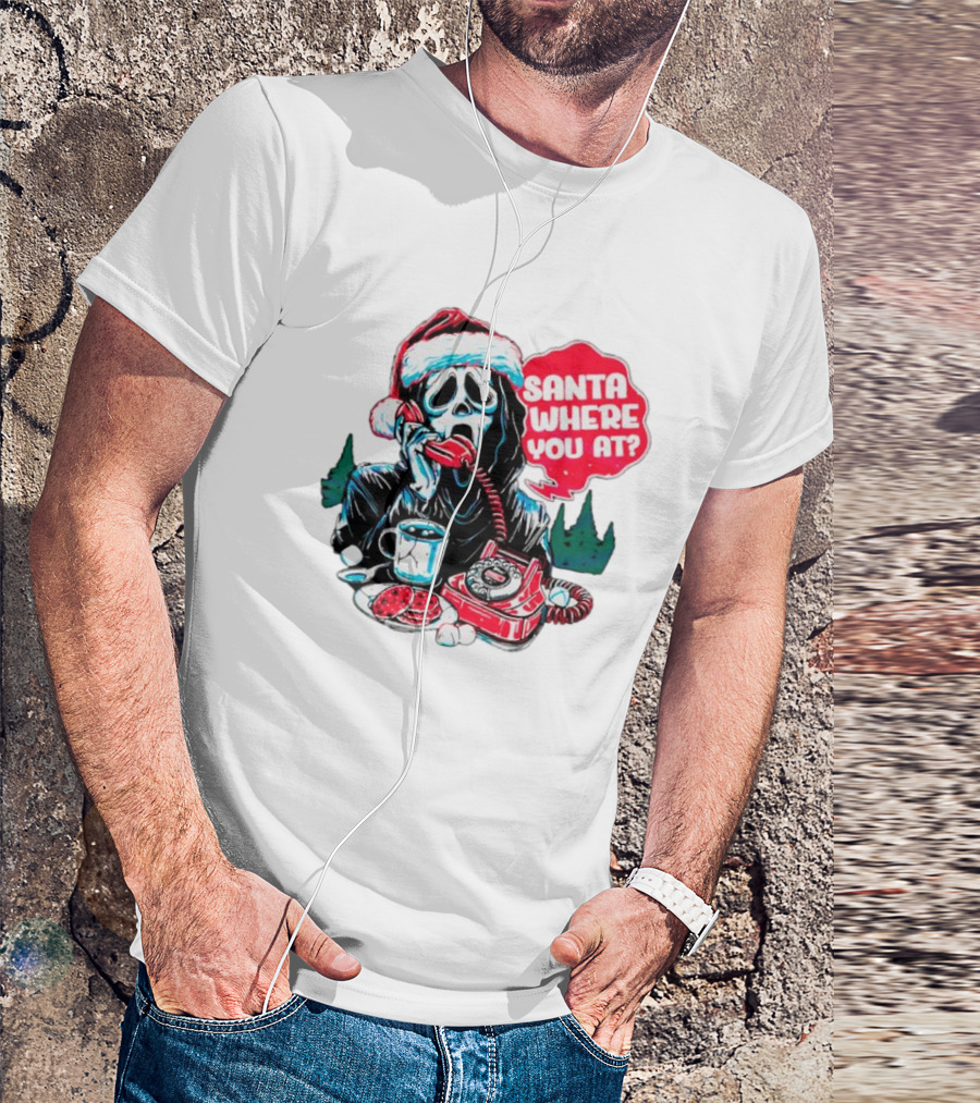 Ghost Face Santa Where You At? T-Shirt