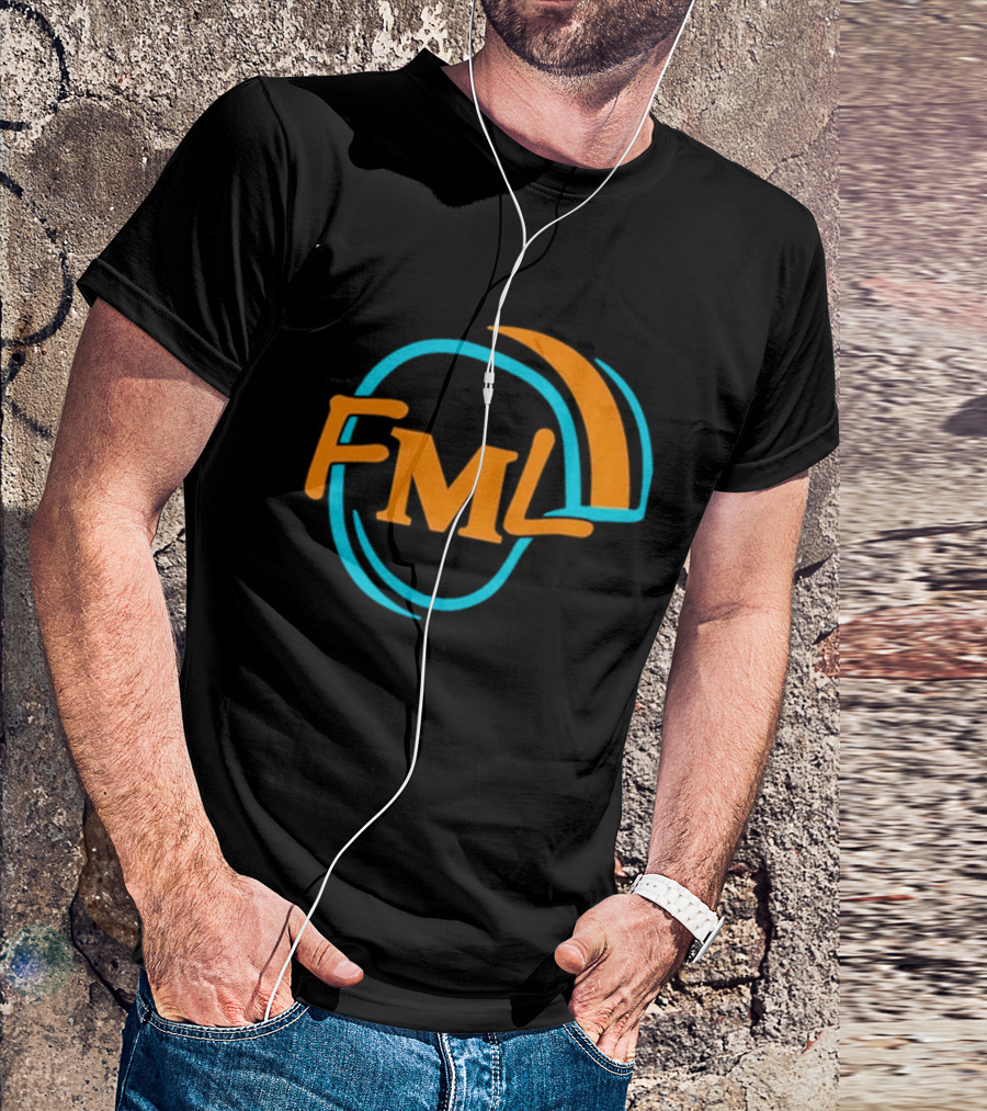 Miami Dolphins Fml Aqua Orange Football T-Shirt