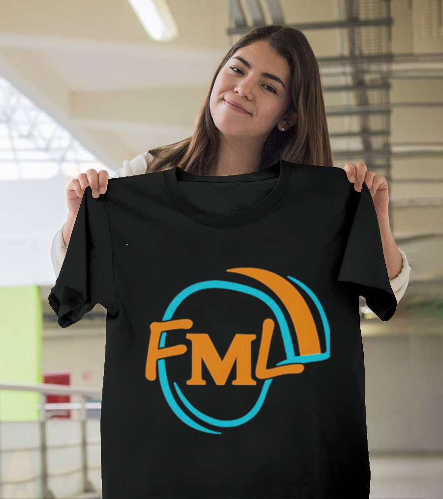 Miami Dolphins Fml Aqua Orange Football T-Shirt