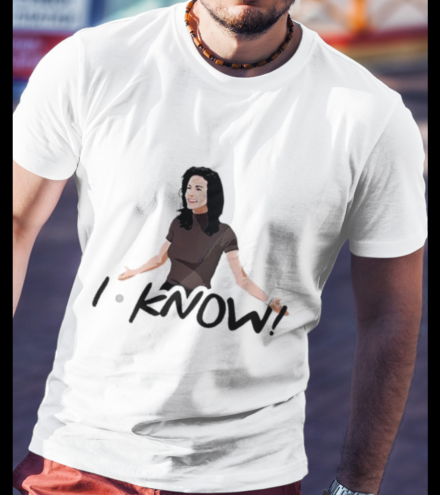 Monica Geller I Know Santa Friends I Know T-Shirt
