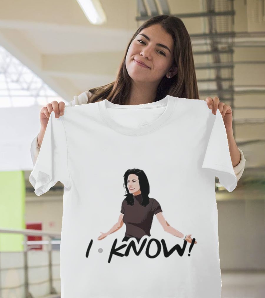 Monica Geller I Know Santa Friends I Know T-Shirt