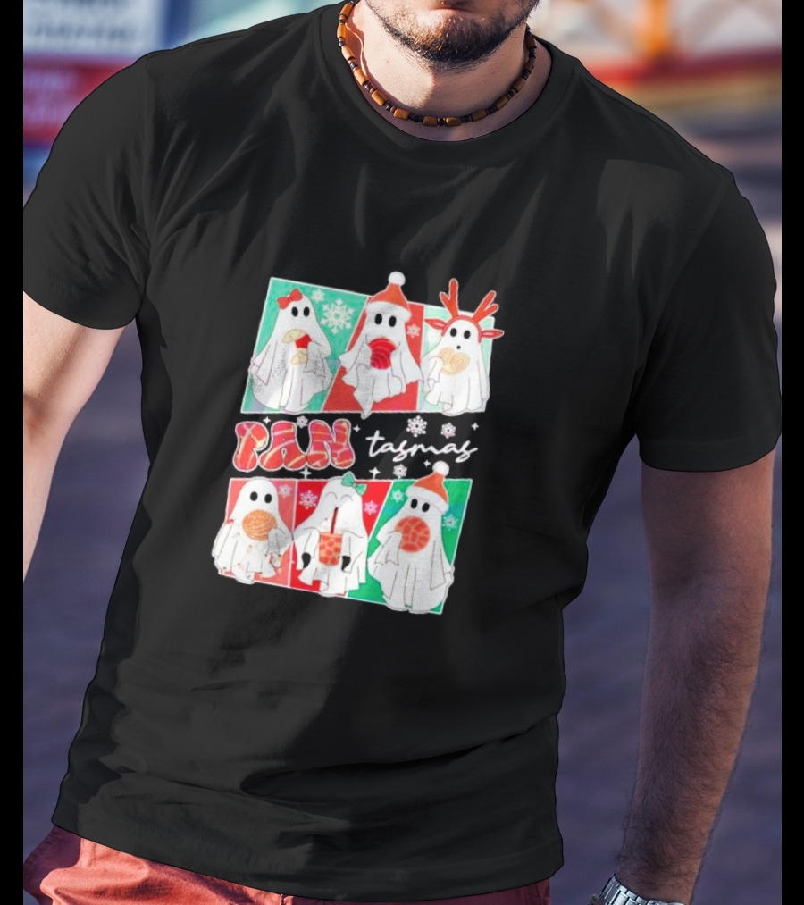 Pantasmas Ghost Christmas Santa Conchas Festive Fun T-Shirt