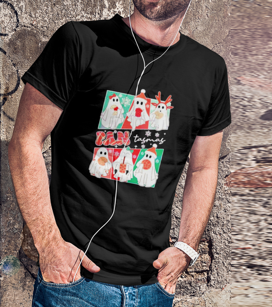 Pantasmas Ghost Christmas Santa Conchas Festive Fun T-Shirt