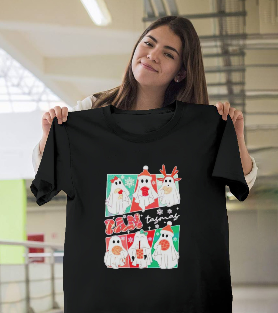 Pantasmas Ghost Christmas Santa Conchas Festive Fun T-Shirt