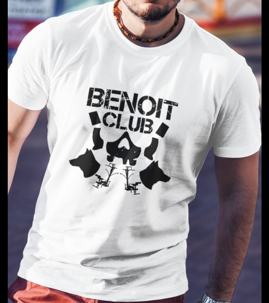 Benoit Club Skull And Wolf T-Shirt