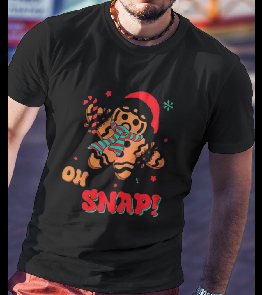Oh Snap Gingerbread Christmas T-Shirt