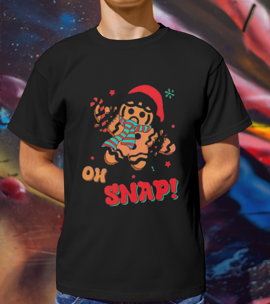 Oh Snap Gingerbread Christmas T-Shirt