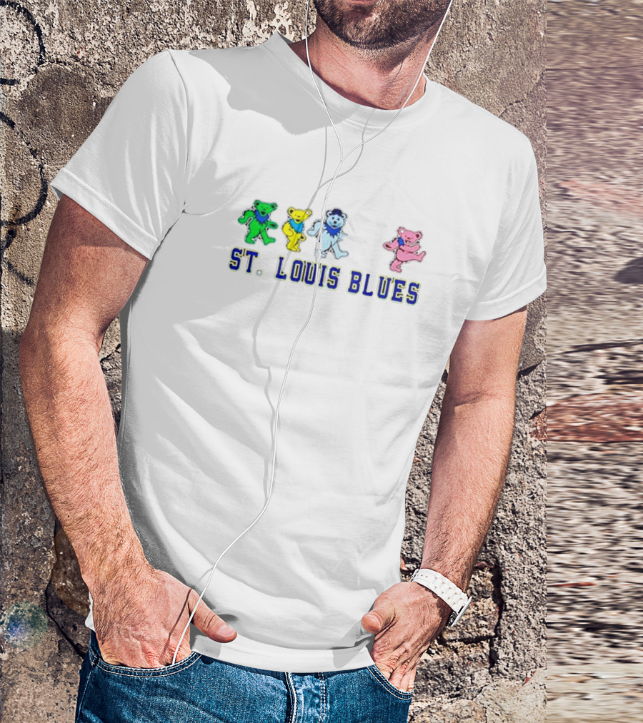 Grateful Dead St. Louis Blues Dancing Bears T-Shirt