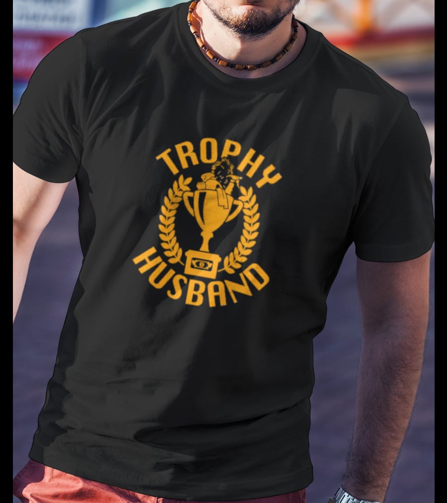 Trophy Husband Golden Cup Laurel T-Shirt