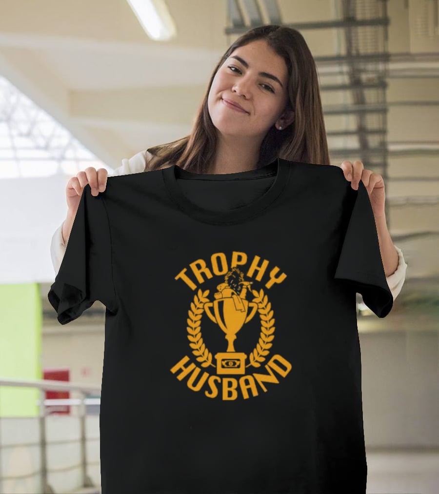 Trophy Husband Golden Cup Laurel T-Shirt
