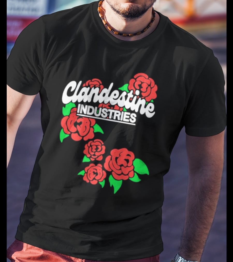 Clandestine Industries Red Roses T-Shirt