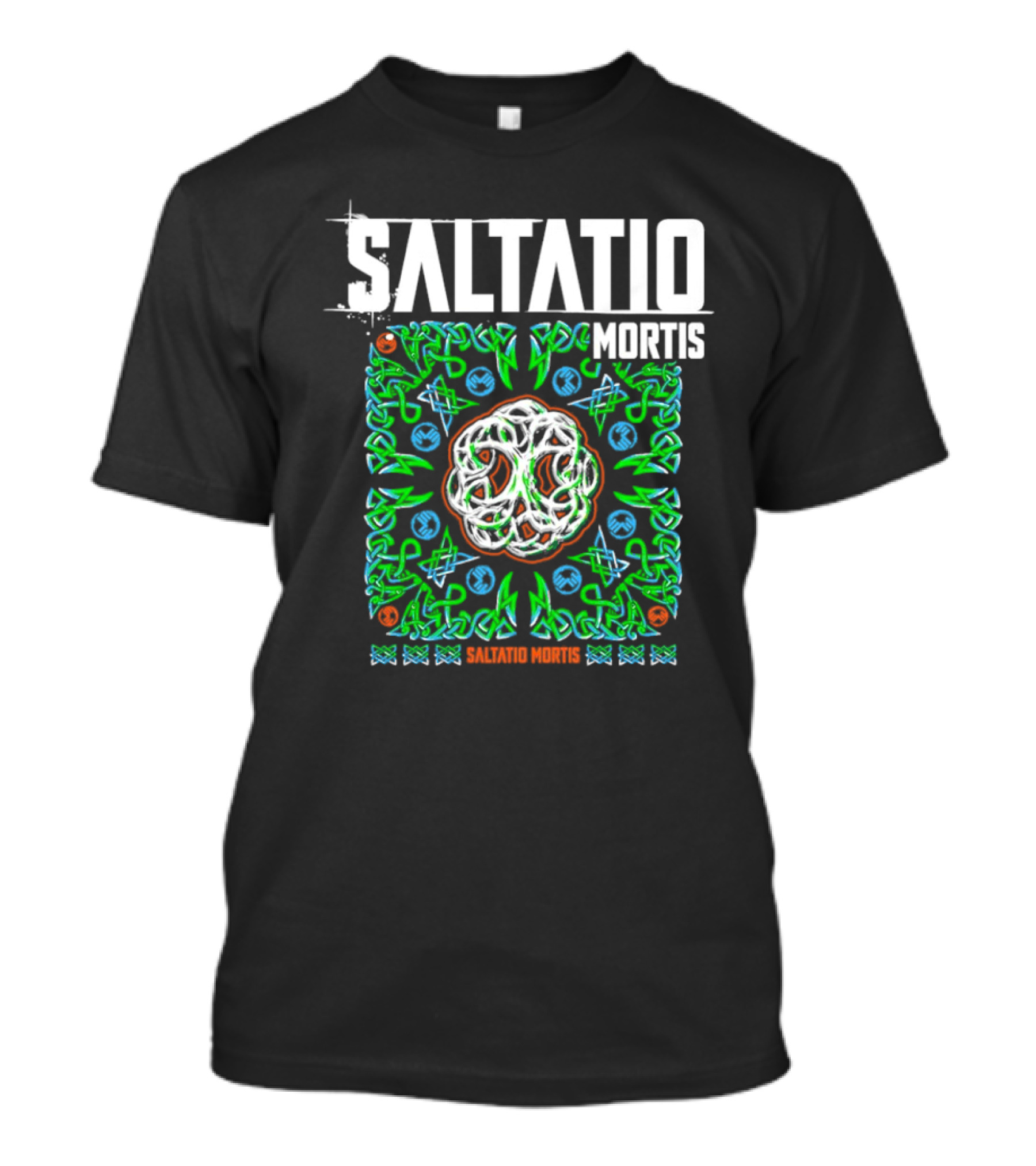 Saltatio Mortis Celtic Knotwork Green Mystical T-Shirt