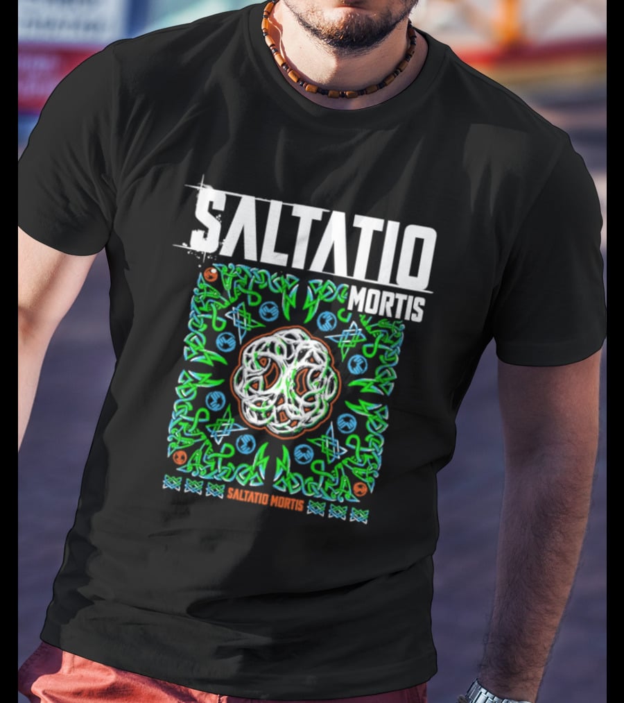 Saltatio Mortis Celtic Knotwork Green Mystical T-Shirt