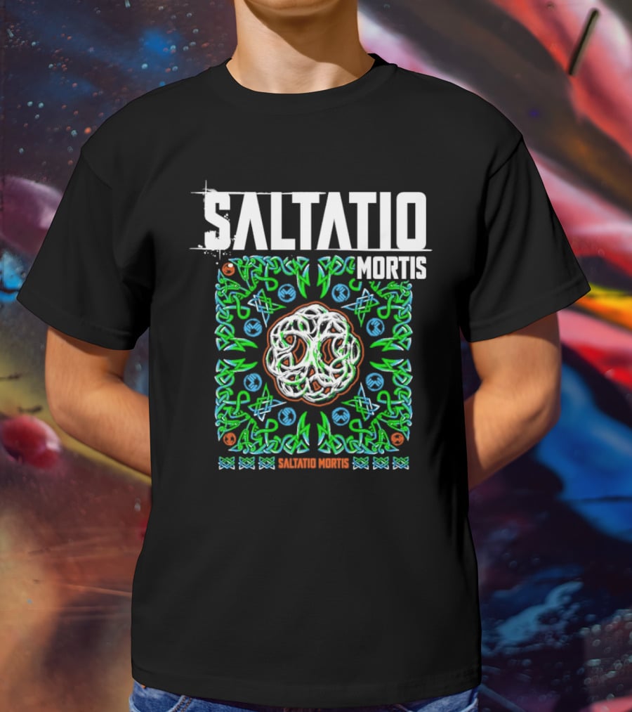 Saltatio Mortis Celtic Knotwork Green Mystical T-Shirt