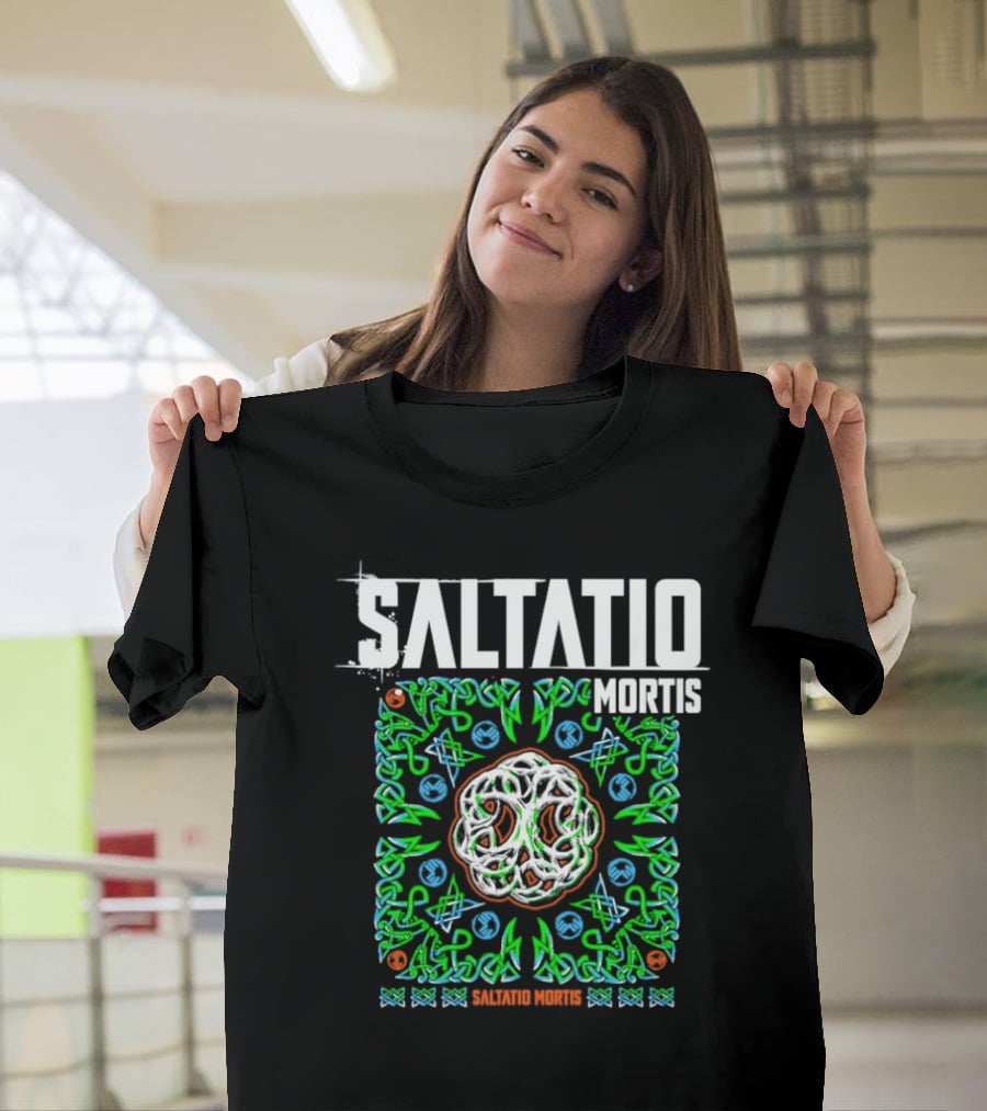 Saltatio Mortis Celtic Knotwork Green Mystical T-Shirt