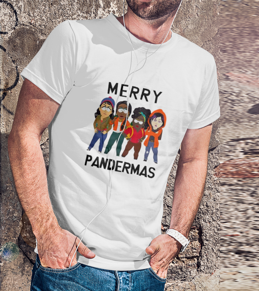 Merry Pandermas South Park Parody Characters Holiday T-Shirt