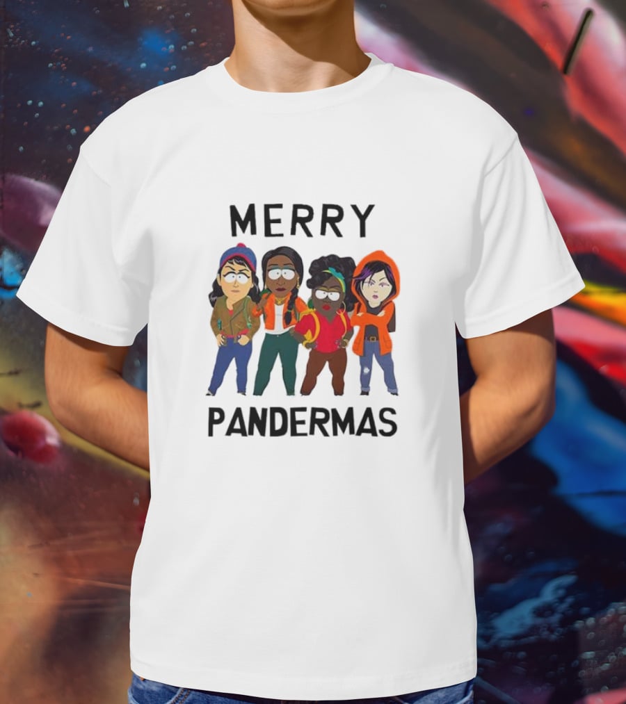 Merry Pandermas South Park Parody Characters Holiday T-Shirt