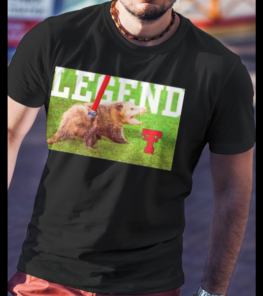Opossum Legend Texas Tech Football T-Shirt