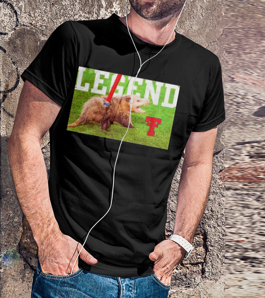 Opossum Legend Texas Tech Football T-Shirt